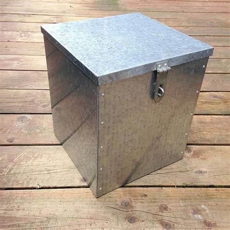 galvanized metal box|boxes 50 50cm galvanized steel.